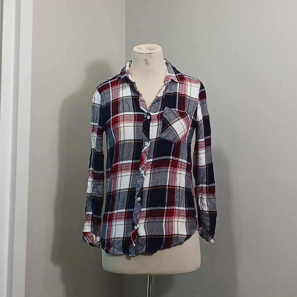 #64 Plaid Button-Up Shirt